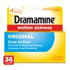 Dramamine Motion Sickness Relief, Original Formula, 36 Count (Pack of 2)