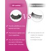 False Eyelashes Cat Eye Look: Gekinye 3D Fluffy Wispy Volume Curl Faux Mink Lashes 5 Pairs - Handmade Natural Reusable Strip Lashes