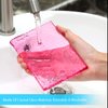 Eyelash Crystal Pallet Eyelash Extension Pallet Bigger Size Glass Pallet Lashes False Lash Tray Strip Adhesive Glue Holder for Eyelash Extensions (Pink,5.9 x 3.94 x 0.31 Inch)