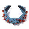 ZITULRY Animal Headband for Women Enamel Birds Giraffe Bee Knotted Headband Jeweled Summer Top Knot Headband Boho Summer Hair Accessories Party Decorations Gifts, Blue