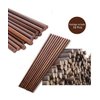 Wooden Chopsticks Reusable Dishwasher Safe 10 Pairs Chinese Asian Korea Iron Wood Handmade Chopstick Natural Healthy for Cooking Eating Restaurants Gourmets Noodles Portable Long Brown
