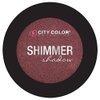 City Color Cosmetics Metallic Shimmer Eyeshadow | Vibrant, Bold, Beautiful Pigmented Makeup (Marsala)