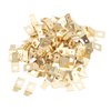 100PCS Quick Disconnect Connectors Non Insulated Solderless Adapters 10 Stud 1/4 Inch Male Spade Brass Crimp Connector