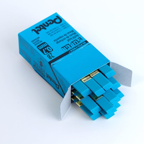 Pentel Super Hi-Polymer Lead Refills, (0.7mm) Medium, 2B, 12 Tubes, 144 Pieces of Lead (50-2B)