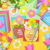 Geyee 16 Sets Mother's Day Greeting Card Kit for Kids Flower Pots Card Making Kit with Ribbon Happy Mother's Day DIY Card Art and Craft Projects Gifts for Kids Classroom Game Home Fun Activities