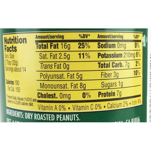 Trader Joe's Creamy Unsalted Peanut Butter From Unblanched Peanuts