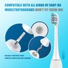 Replacement Toothbrush Heads for Philips Sonicare：8 Pack Soft Replacement Electric Brush Head Compatible with Phillips Sonicare Plaque Control Snap-on