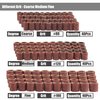 Yakamoz 132Pcs Sanding Drums Kit, 80 120 180 Grit Sanding Bands Mini Drum Sander Sleeves with 3mm Shank Drum Sanding Mandrels for Drill Dog Nail Grinder fits Dremel Rotary Tools