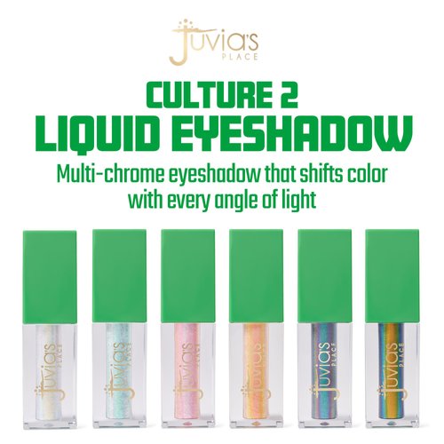Juvia's Place Liquid Eyeshadow Culture 2 Cheri Coco - Glitter Liquid Eyeshadow, Multichrome Eyeshadow, Metallic Eyeshadow, Eye Shimmer, Iridescent Eyeshadow, Glitter Makeup, Sparkly Eyeshadow