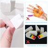 ZHUOMINGJIA 200 Pcs Nail Sponges for Ombre with 4 Claws Nail Sponge Metal Grabber,Nail Sponges,Ombre Nail Brush,For color gradient and flowering Manicure Nail Art (White,200Pcs)