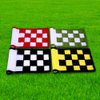 Golf Flag,Green Golf Flags,Solid Nylon and Checkered Training Golf Putting Green Flags, Indoor Outdoor Backyard Garden Portable Golf Target Flags,8.7inch*6inch (4-sets new version)
