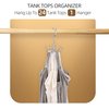 ZEDODIER Belt Hanger, Belt Organizer for Closet, Keeping Belts Visible and in Good Condition, Hanging Tie Rack Holder, Closet Organizers and Storage, Silver