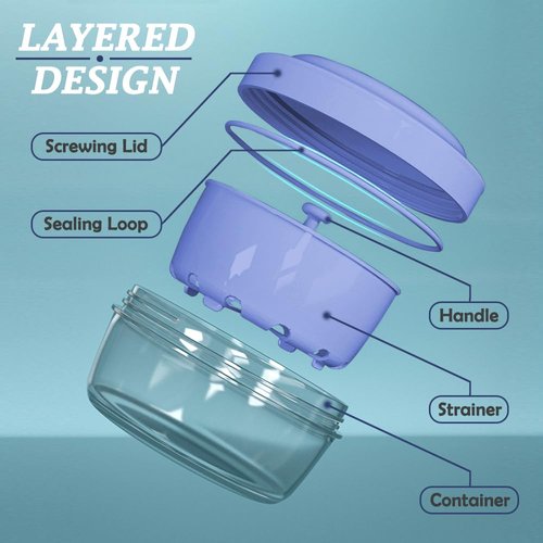 Denture Case, Absolutely Leak-Proof Denture Bath, Practical Denture Case With Strainer For Dentures, Retainer, Mouth Guard & Night Guard, Portable Denture Cup For Traveling