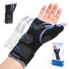 Velpeau Carpal Tunnel Wrist Brace with Thumb Stabilizer Night Support, Completely Stabilizes Wrist Thumb Joint, Pain Relief for Tendonitis, De Quervain's Tenosynovitis, Arthritis (Reg, Right Hand, M)