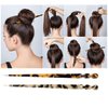 6 Pack Acetate Hair Sticks Leopard Printed Hair Chopsticks Tortoise Shell Hairpin Chopsticks Hair Clip Styling Pin Accessories Set for Women