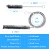 CPAP Tube Cleaning Brush – 7ft Flexible Stainless CPAP Mask and Tube Cleaning Brush and Handy 7.28in Mask Brush for Standard 22mm Diameter Tube – 2pcs
