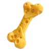 Nylabone Power Chew Cheese Bone Dog Chew Toy, Cute Dog Toys for Aggressive Chewers, Cheese Flavor, Medium/Wolf (1 Count)