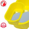 Bonka Bird Toys 1424 Bird Bath Toy Ladder Cockatiel Parakeet Finch Toys Canary cage Cages (Yellow)