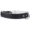 Dogs My Love Genuine Leather Felt Padded Dog Collar (18"-22.5" Neck; 1.25" Wide, Black)