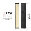 Classic Black Mezuzah for Door | Complete Small 4 Inch Mezuzah Kit with Non Kosher Scroll | Self Stick Mezuzah Case for Easy Installation | Meaningful Jewish Judaica Gifts