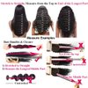 QTHAIR 14a Brazilian Loose Deep Wave Human Hair Wigs Bundles for All Women (18" 20" 22"+16", Bundles with Closure)