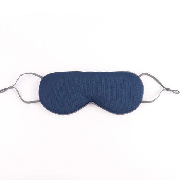 Stylish Dual-Sided Blackout Eye Mask with Cooling Sensation, Silky Comfort, and Adjustable Heat Therapy(Dark Blue&Light Pink)