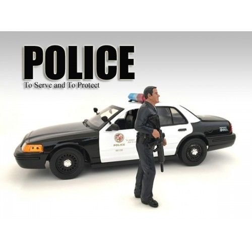 American Diorama Police Officer I Figure for 1:18 Scale Models 24011