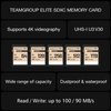 TEAMGROUP Elite 1TB UHS-I U3 V30 UHD Read Speed up to 100MB/s SDXC High Speed 4K Memory Card Compatible with Canon Sony Nikon Panasonic FUJIFILM Digital Camera TESDXC1TIV30P69