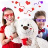 234 Pack Valentine's Day Party Favors Supplies Gift Exchage Cards Heart Glasses Bracelets Heart Stickers Stamper Sticky Hands Tattoo Bulk for Kids School Classroom Rewards Prizes Birthday Goodie Bags