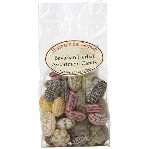 1x Hermann the Germann Bavarian Herbal Assortment Hard Candies 150g