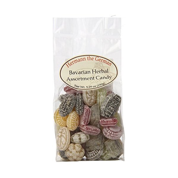1x Hermann the Germann Bavarian Herbal Assortment Hard Candies 150g