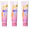 Spry Xylitol Baby Toothpaste, Natural Toddler Toothpaste, Fluoride Free Toothpaste for Kids, Xylitol Toothpaste for Kids Age 3 Months and Up, Tooth Gel Bubble Gum 2 Fl Oz (Pack of 3)