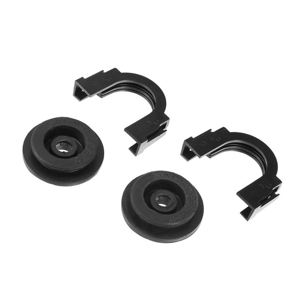 Hihaha No.21506-6M100 Upper Radiator Mounting Bushing for Nissan Altima 2007-2015 / Upper Radiator Mounting Bracket/Durable / 2Pcs Black