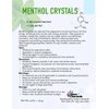 Menthol Crystal Cosmetic Grade - 8 Oz / 226 Grams - Menthol Crystals Organic 100% Pure Peppermint Extract for DIY Cosmetics - Menthol Crystals for Shower Steamers,Creams & Soaps by Talsen Chemicals