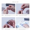 Adora Couture Semi Cured Gel Nail Strips Pedicure Stickers |32pcs Glossy Toe Nail Stickers | Gel Nail Pedi Strips | Gel Nail Wraps Semi Cured | Salon Nails at Home - Requires UV Light (ModDisco P)