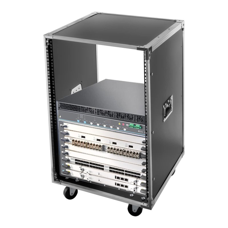 16U Portable Rolling Network Rack,Network Rack Open Frame with 4 ...