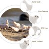 EOIVSH 18PCS Arctic Animal Figures, Realistic Polar Animal Toys Figurines for Kids Toddlers, Plastic Ocean Sea Animal Figures with Arctic Fox Wolf Snowy Owl Polar Bear Reindeer Bluga Whale