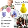 Squeeze Toys -3pcs Chick Squeeze Toys Stress Chicken Chicken Fidget Toys for Kids and Adults Squeeze Stress Relief Balls for Giif Party Supplies Random Color