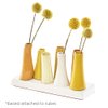 Chive - Pooley 2, Ceramic Flower Vase, 8-Tube Shape (Yellow)