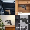 Gun Magnet, 2P Magnetic Car Holster with Trigger Guard Protection, Concealed Gun Magnet Mount for Vehicle, Truck, Safes, Walls, Heavy Duty Car Gun Holster for Pistol, Revolver, Rifle, Handgun, Shotgun