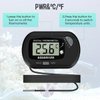 Thlevel LCD Digital Aquarium Thermometer, Fish Tank Thermometer with Water-Resistant Sensor Probe and Suction Cup for Reptile, Turtle Incubators, Terrarium Water Thermometer (4)