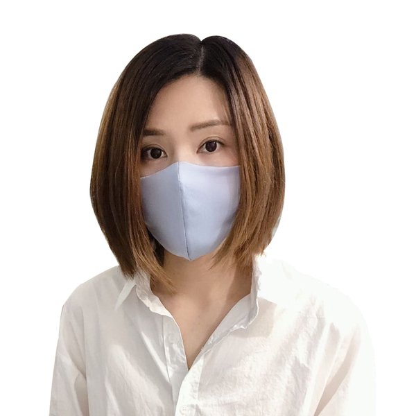 100% Mulberry Silk Face Mask Breathable Hypoallergenic with Filter Pocket Washable Reusable for Sensitive Skin, Pack of Two