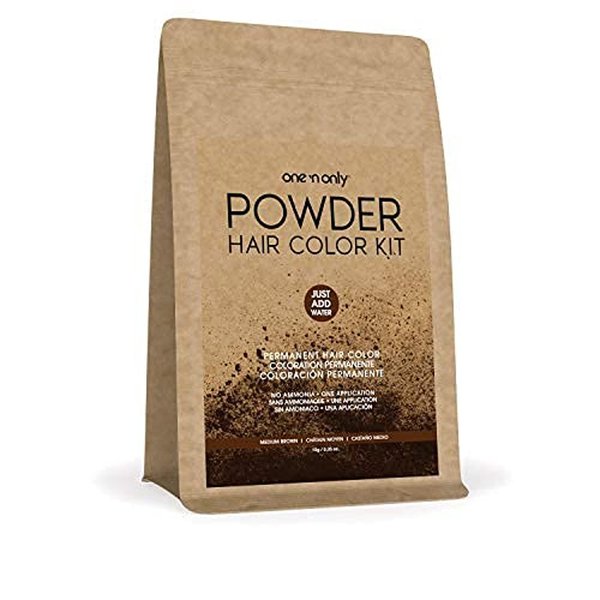 One n Only Powder Hair Color Kit - Medium Brown Hair Color Unisex 0.35 oz