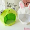 TAORANJU Frog Hat Green Anime Plush Frog Shaped Hat Cap Headwear Funny Novelty Plush Hat Funny Novelty Plush Hat Party Hats for Kids Adults