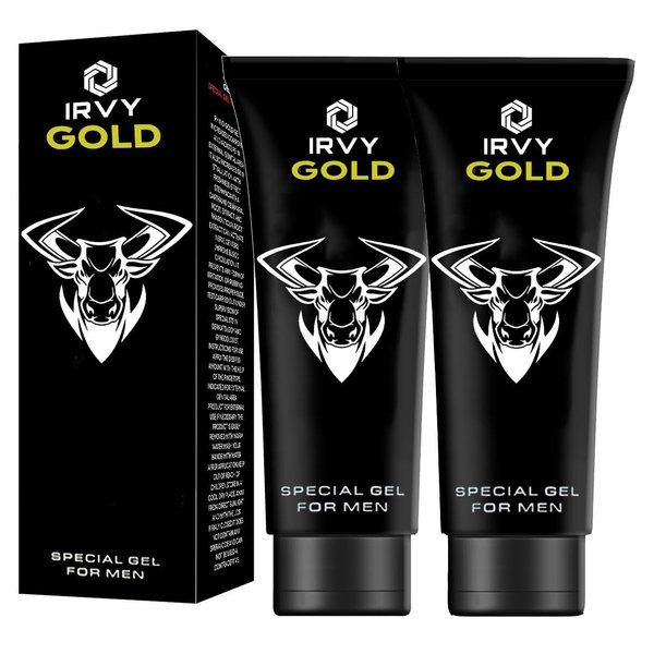 IRVY Gel Gold for Men Cream Massage Gel (Pack of 2)