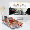 Piececool 3D Metal Model Kits-Guanque Tower-Famous Architecture Model Kits-DIY 3D Metal Puzzle for Adult-Great Gift Ideas-319 Pcs