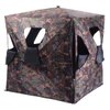 Tangkula 3 Person Pop up Ground Blind, Portable Hunting Blind with Mesh Windows, Carrying Bag & Ground Stakes, Camouflage Hunting Tent with Hub System, Camo Deer Blinds for Hunting