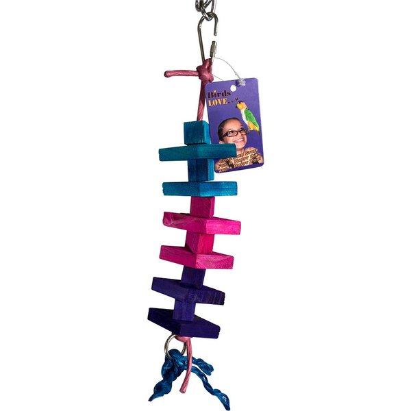 Birds LOVE Zigzag Small Bird Toy for Small Birds, Cockatiels, Parakeets, Conures
