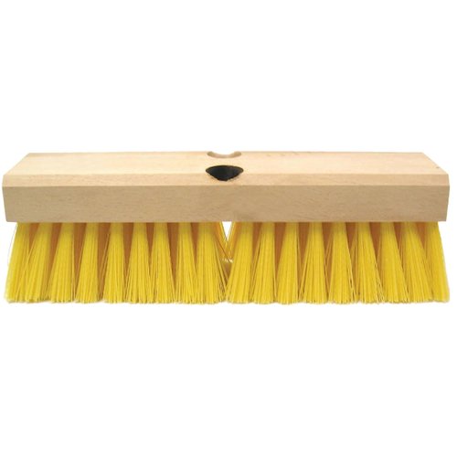 Weiler 44434 10" Block Size, 6 X 18 No. Of Rows, Wood Block, Polypropylene Fill, Deck Scrub Brush, Natural