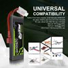 OVONIC 2s Lipo Battery 50C 1500mAh 7.4V Lipo Battery Soft Case with Dean-Style T Connector for Foamy Airplane Small Helicopter 55mm EDF RC Plane RX TX and 1/12 1/14 1/16 1/18 Scale RC Cars (2 Packs)